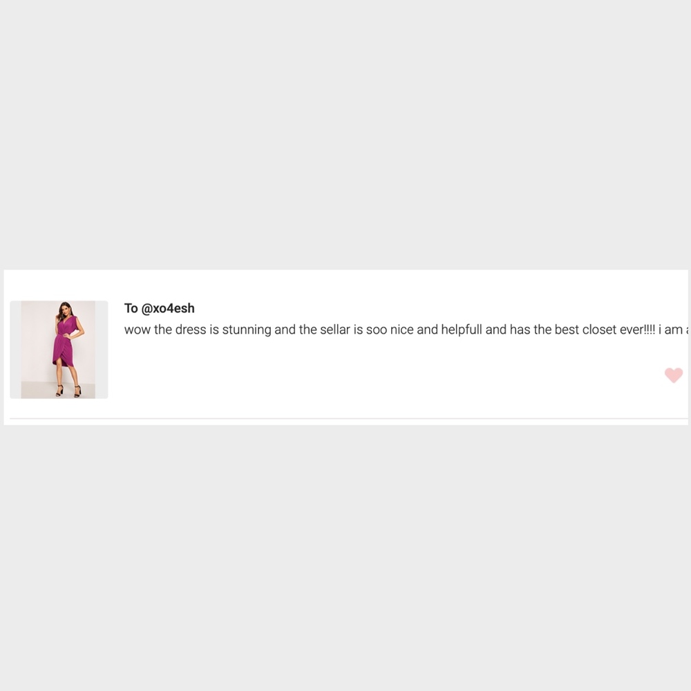 Draped Wrap Surplice V-Neck Magenta Dress Midi - Picture 8 of 8